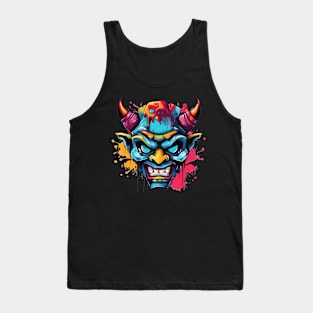 Japanese Oni Graffiti Tank Top